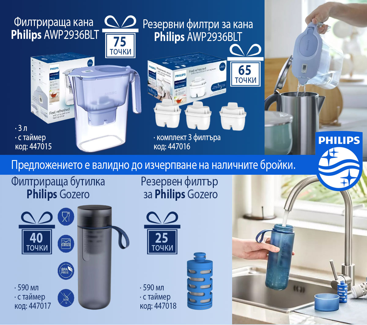 Филтриращи кани Philips