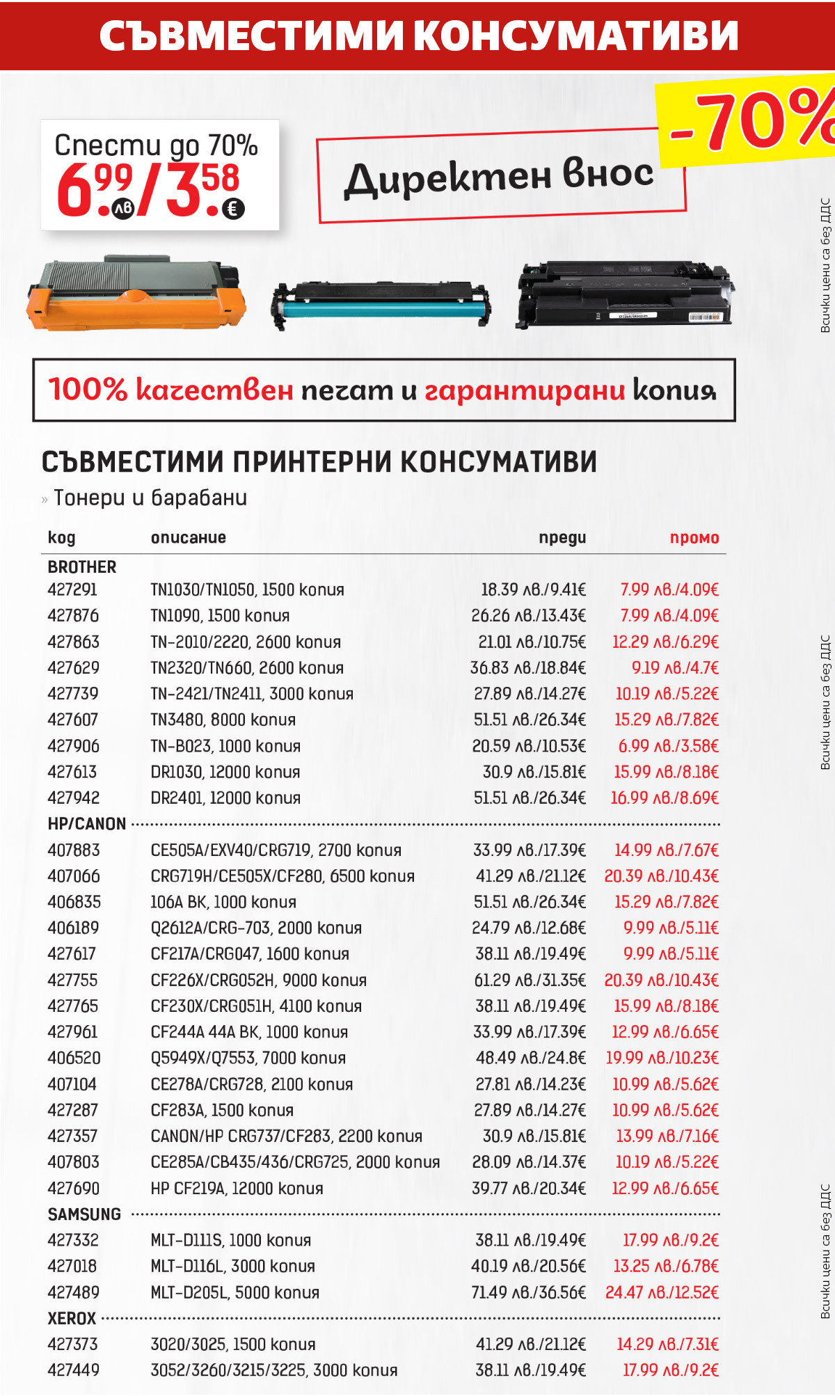 Съвместими консумативи