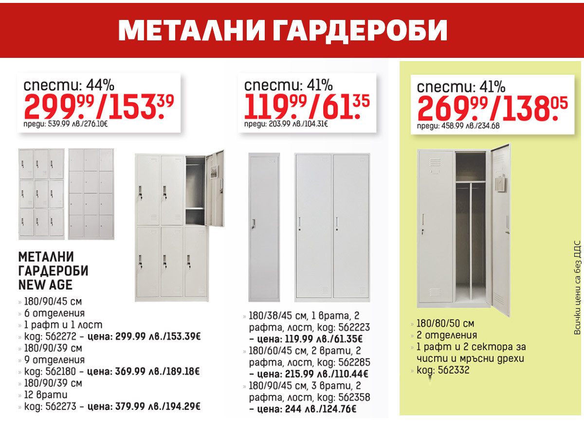 Метални гардероби