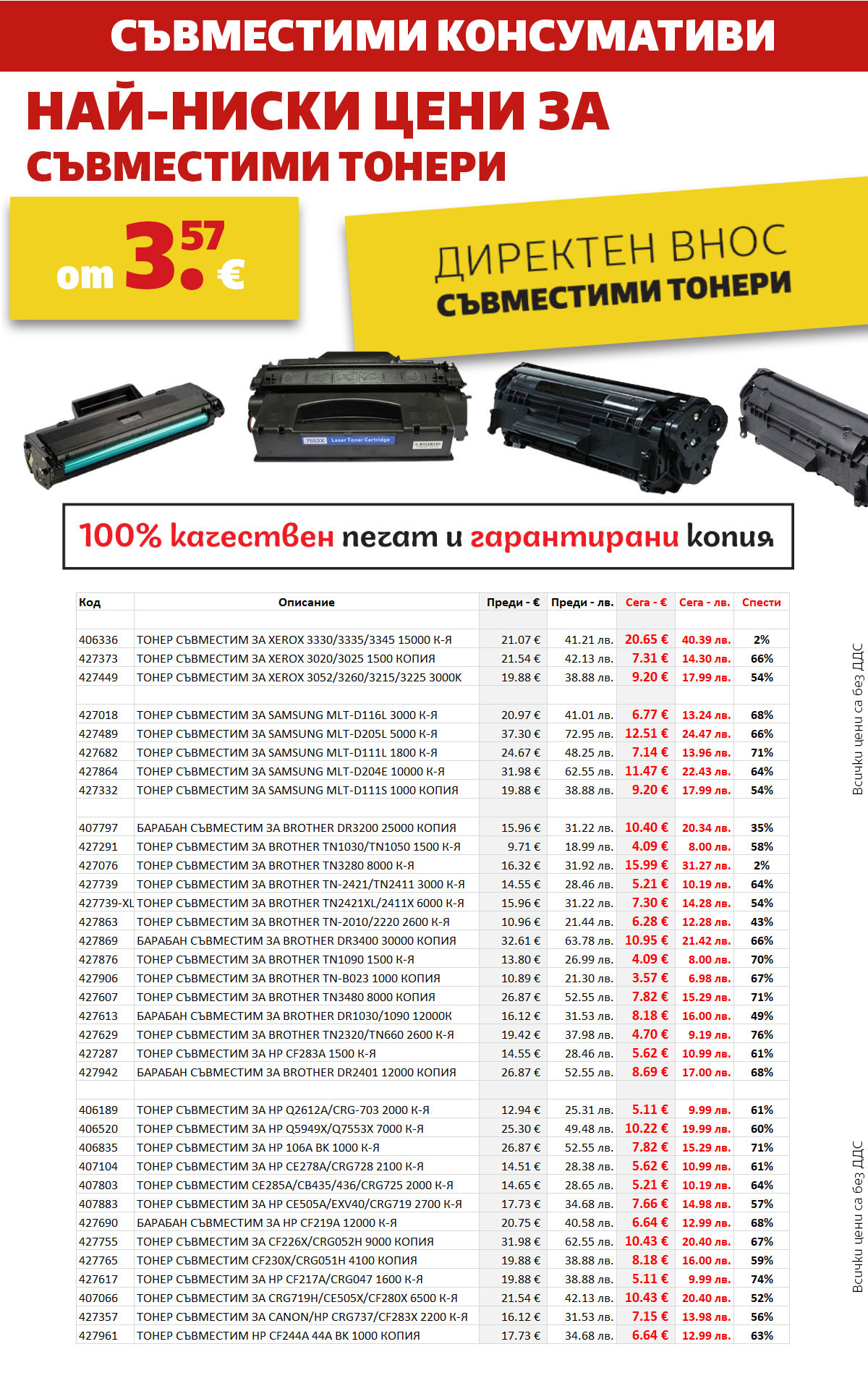 Съвместими консумативи