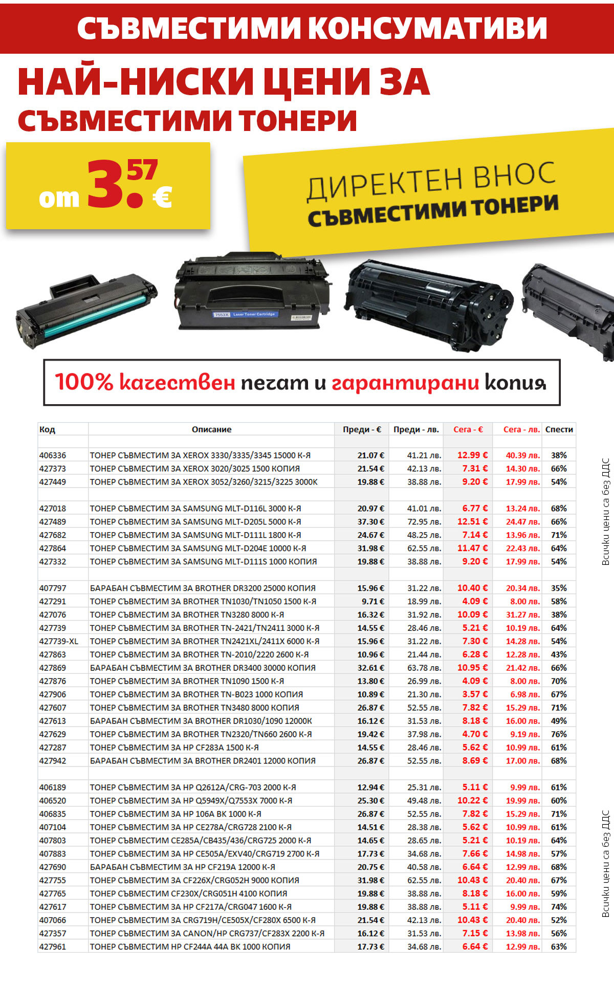 Съвместими консумативи