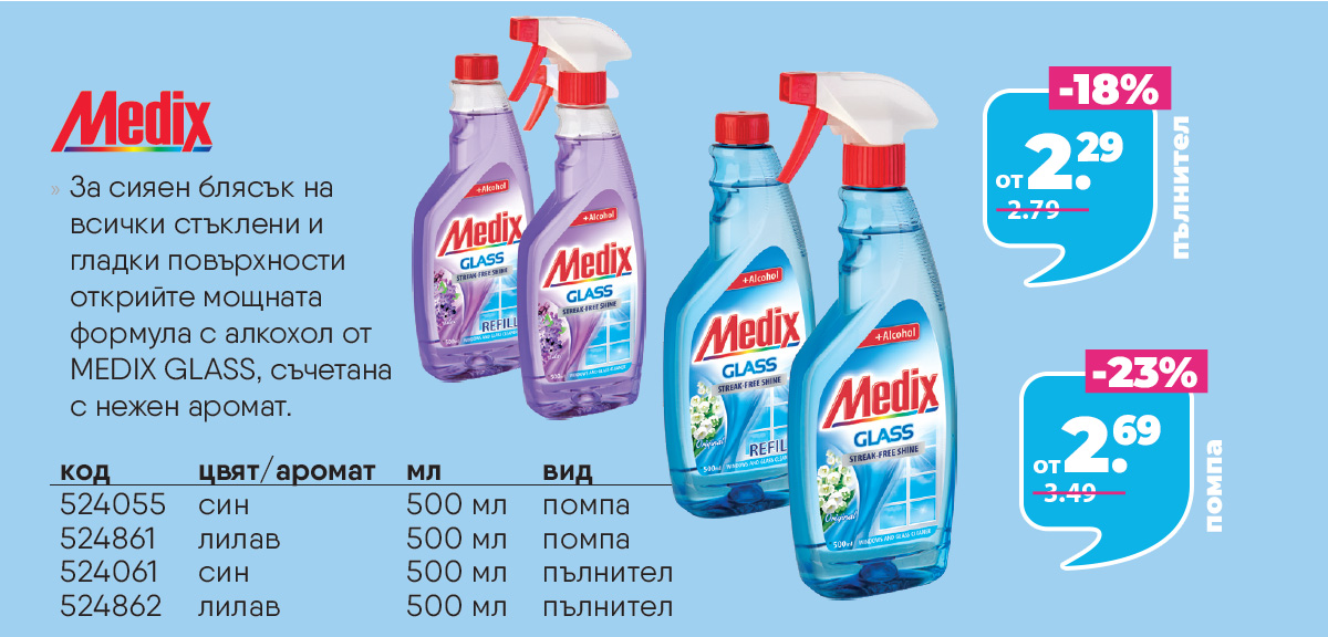 Medix за стъкла